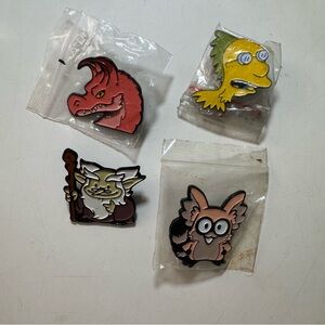 Assorted Cartoon Character Pins